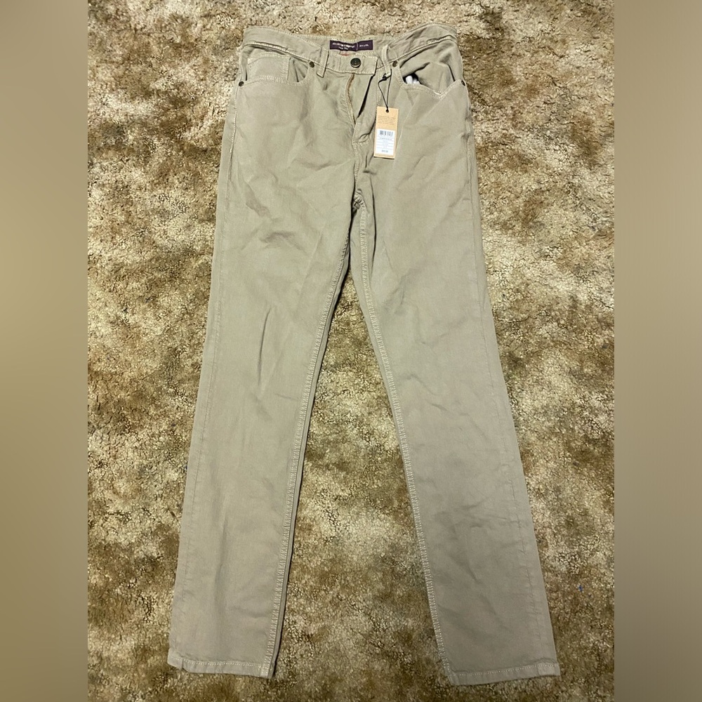 Mens Johnston & Murphy  Slim Fit Khaki Jeans 30x32